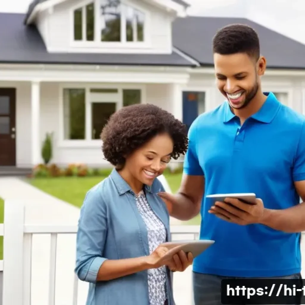 주택 매매 시 세금 계산 - **Prompt:** A diverse family (father, mother, and a young child, approximately 5-7 years old, all we...