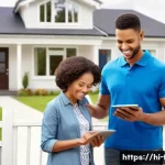 Home 13 주택 매매 시 세금 계산 - **Prompt:** A diverse family (father, mother, and a young child, approximately 5-7 years old, all we...